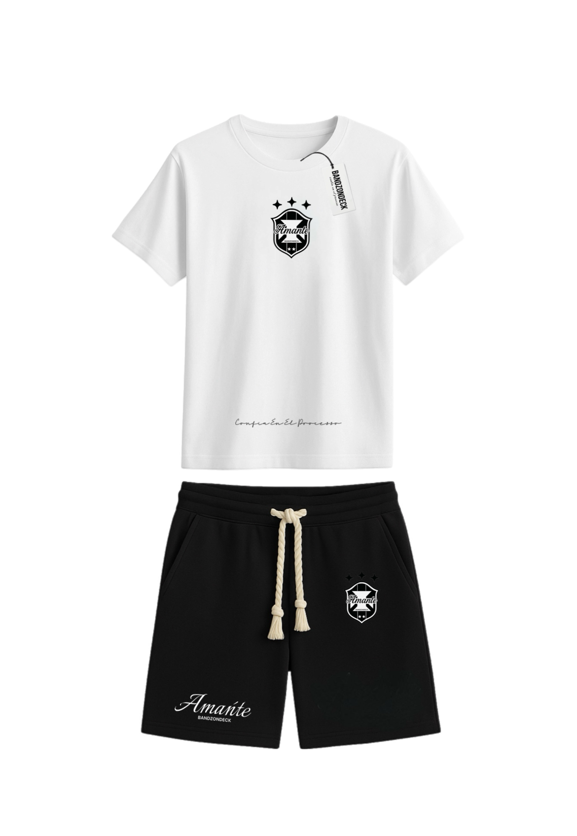 La Brazila Black Shorts Set