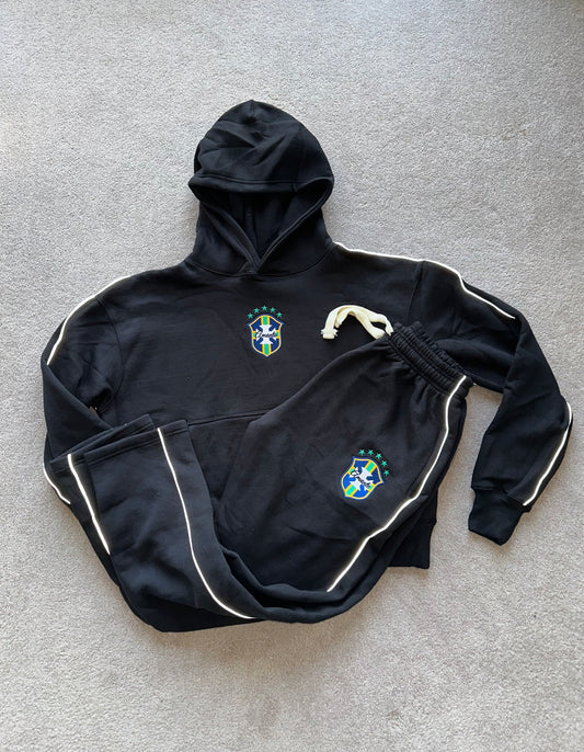 BOD La Bràzila Reflective Oversize Tracksuit Black