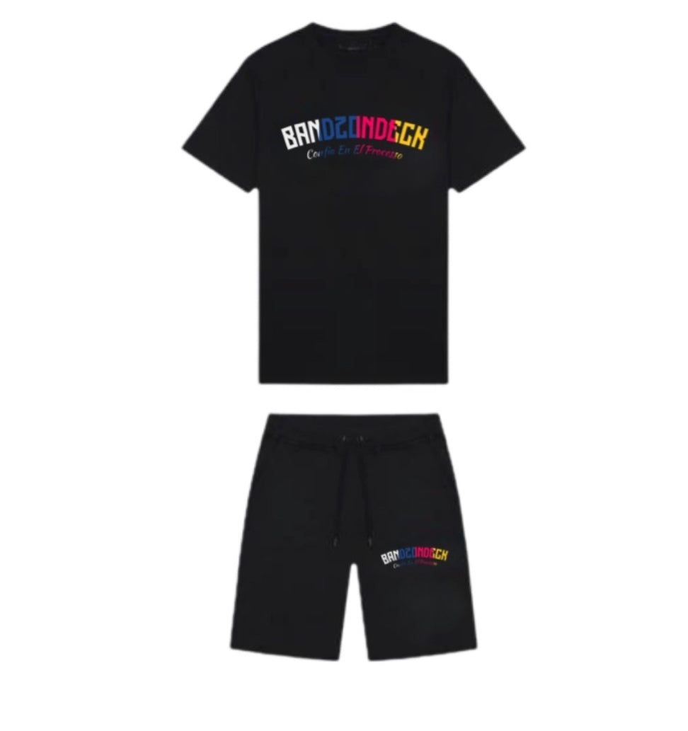 Candy Black Shorts Set