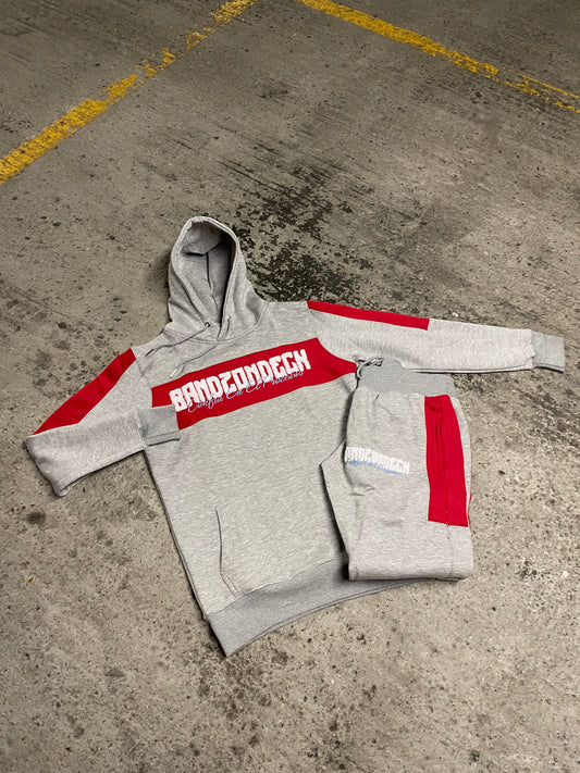 BANDZONDECK 3.0 Red & Grey Tracksuit