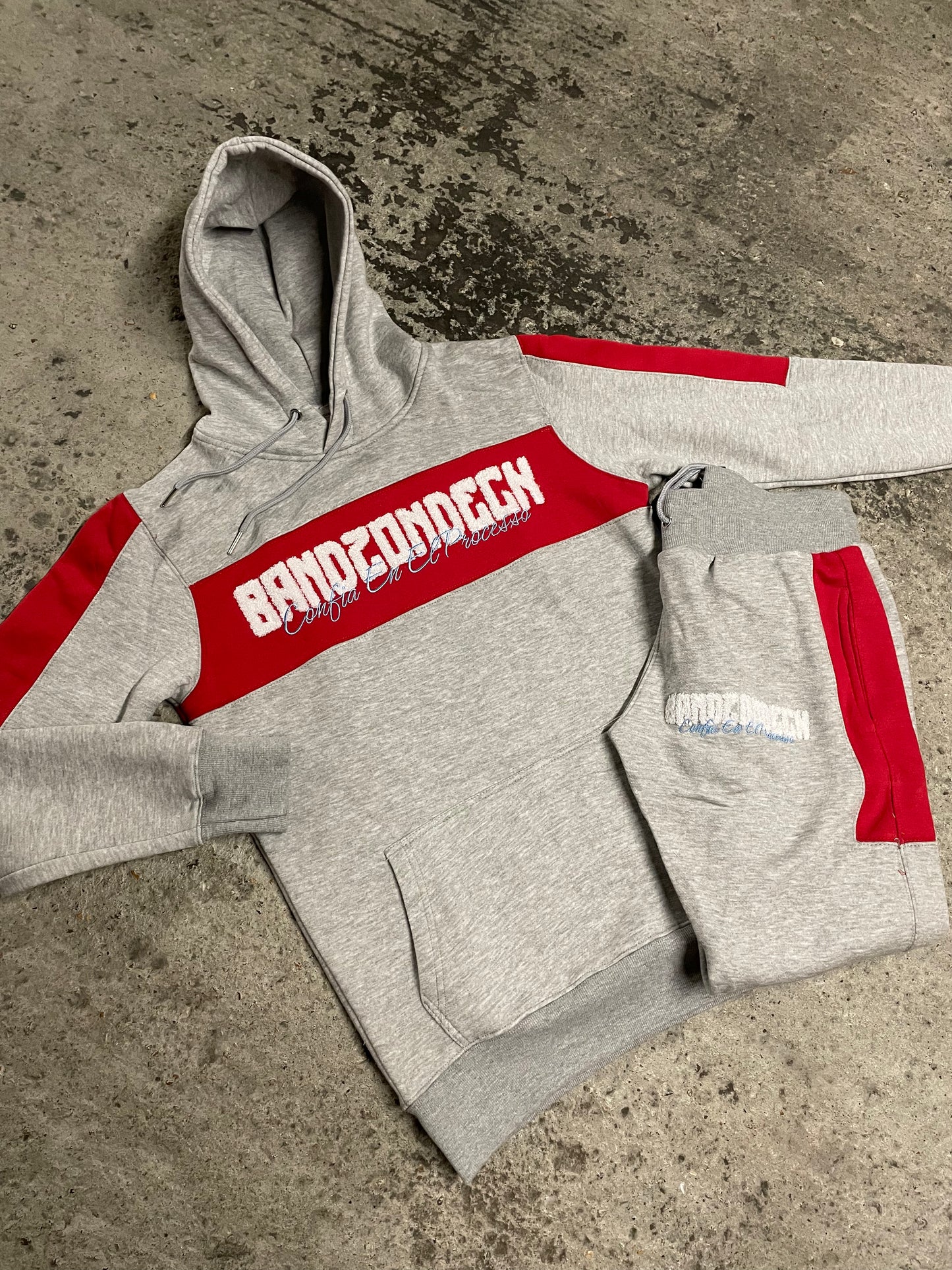 BANDZONDECK 3.0 Red & Grey Tracksuit