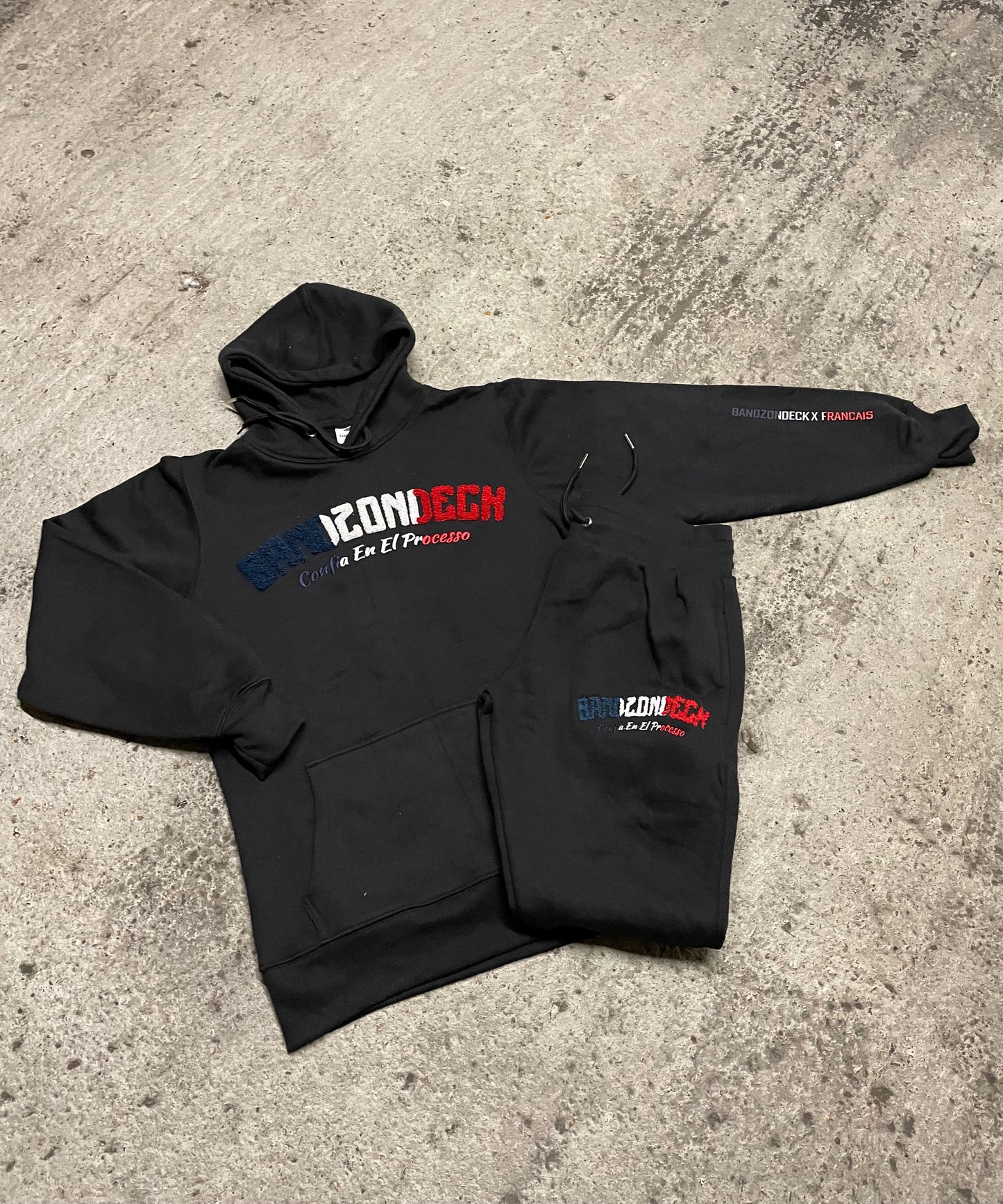 BANDZONDECK FRENCH BLACK TRACKSUIT