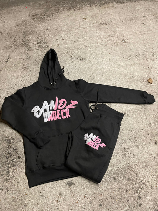 BANDZONDECK Tropcial Pink White Tracksuit