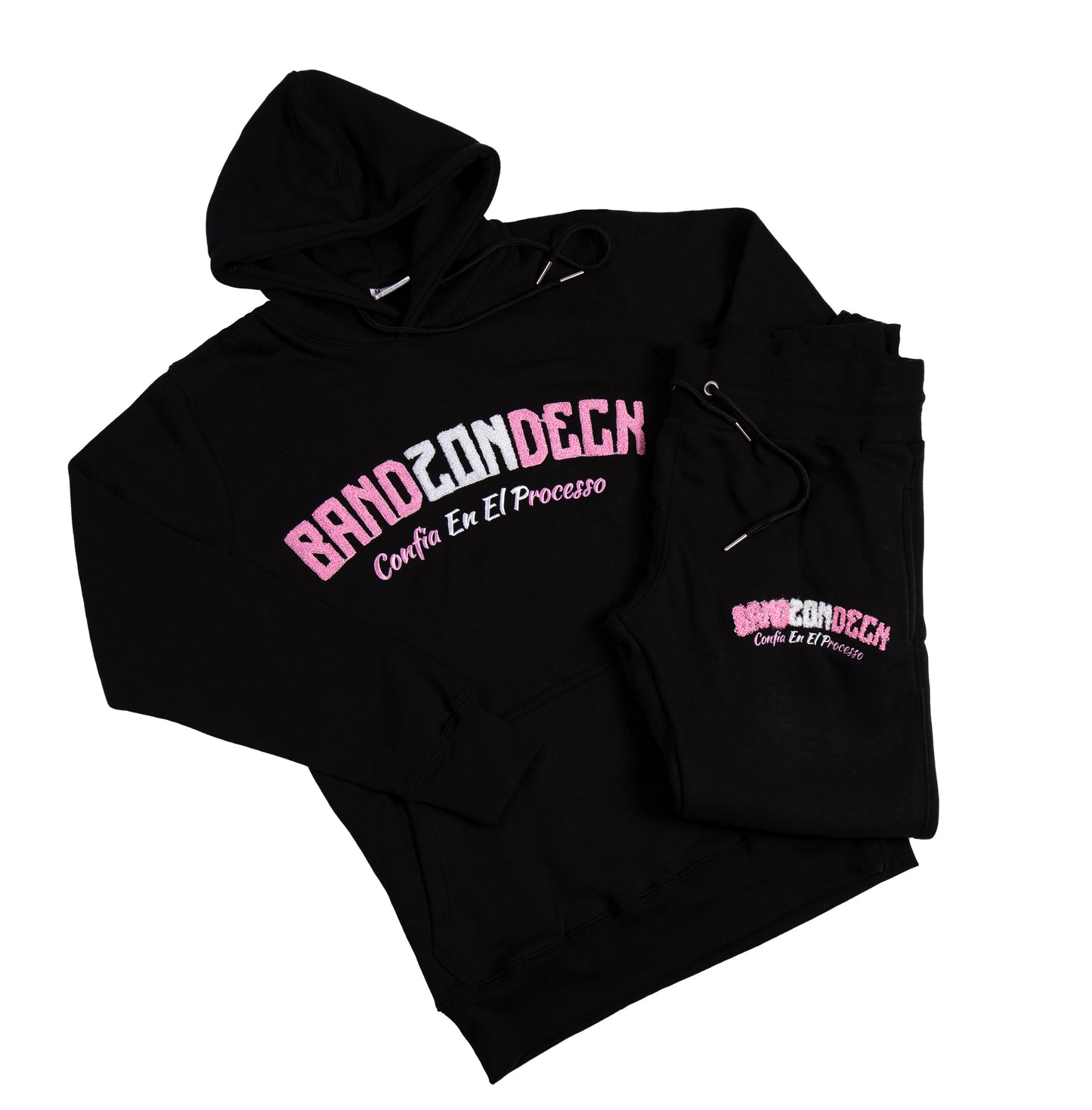 BANDZONDECK Pink Line Black Tracksuit
