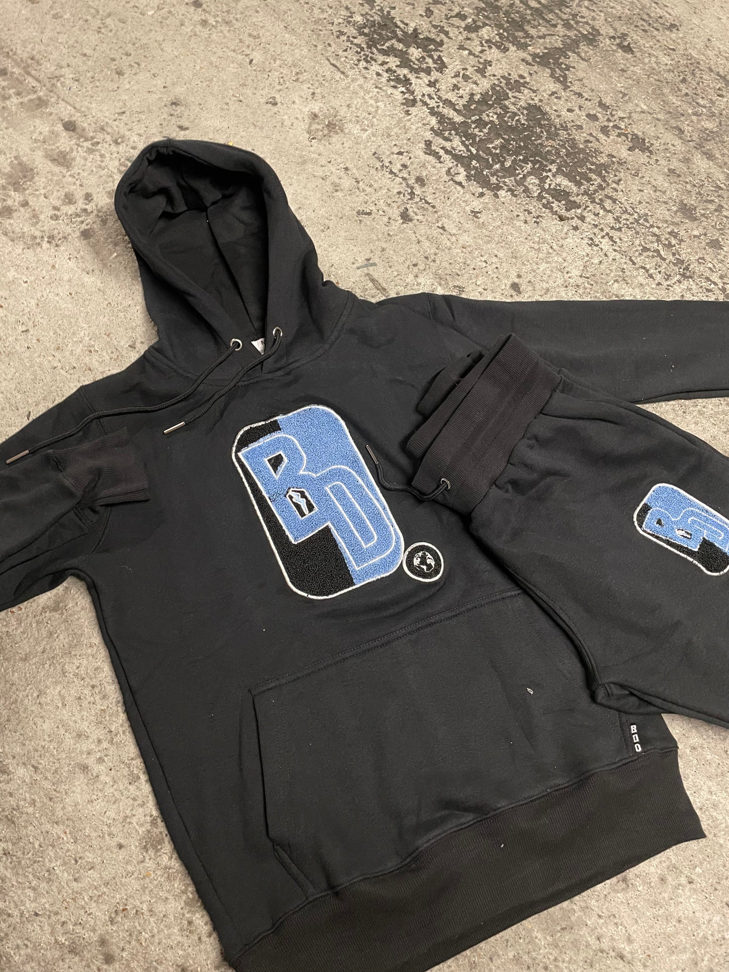 BD Black & Baby Blue Logo Tracksuit